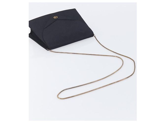 Christian Dior Shoulder Bag Nylon Black Gold Tone - vista 7