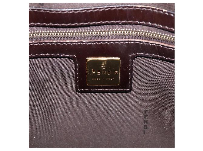 FENDI Zucchino Canvas Tote Bag Coated Canvas Beige Gold - vista 17