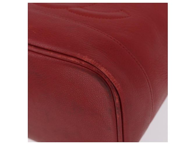 CHANEL Bolsa Vanity Caviar Skin Red Gold CC - vista 11