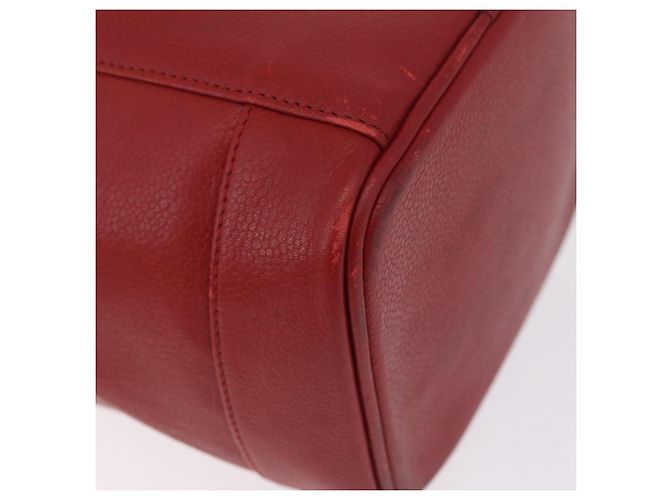 CHANEL Bolsa Vanity Caviar Skin Red Gold CC - vista 12