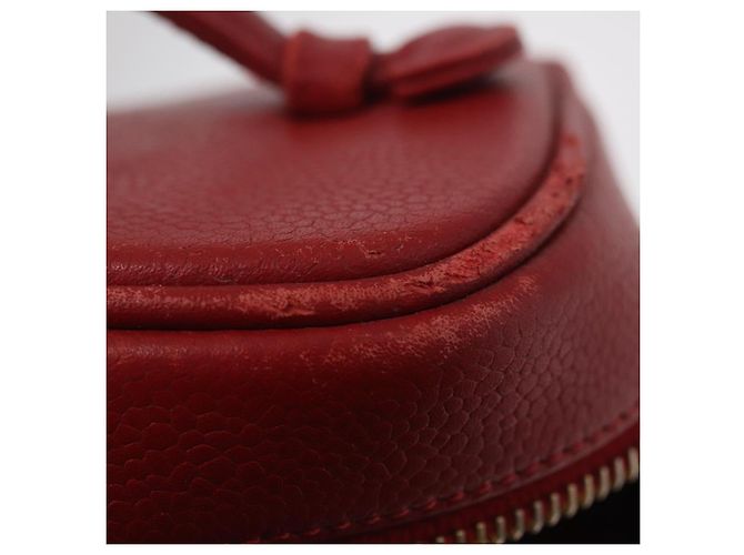 CHANEL Bolsa Vanity Caviar Skin Red Gold CC - vista 24