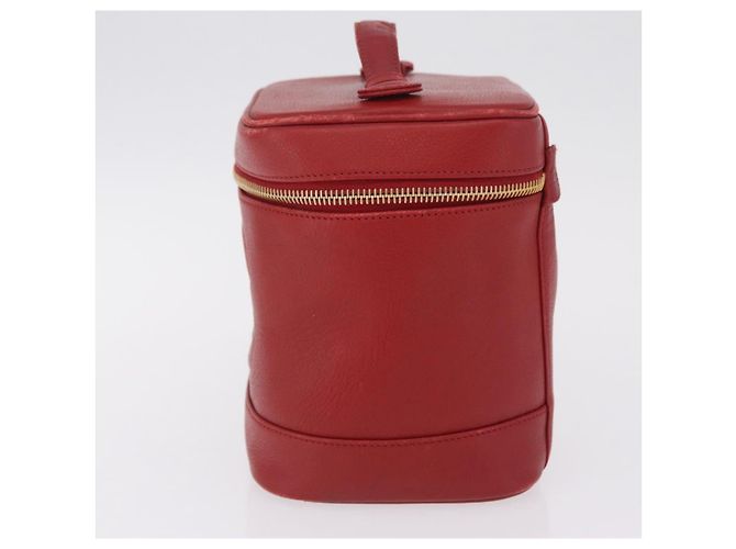 CHANEL Bolsa Vanity Caviar Skin Red Gold CC - vista 4