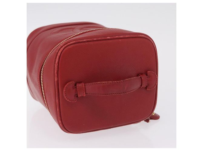 CHANEL Bolsa Vanity Caviar Skin Red Gold CC - vista 6