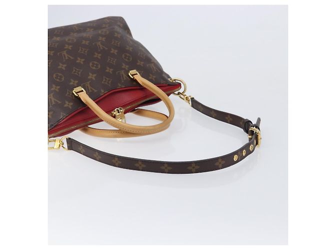 LOUIS VUITTON Monogram Pallas MM Hand Bag 2way Red M41175 LV - vista 10