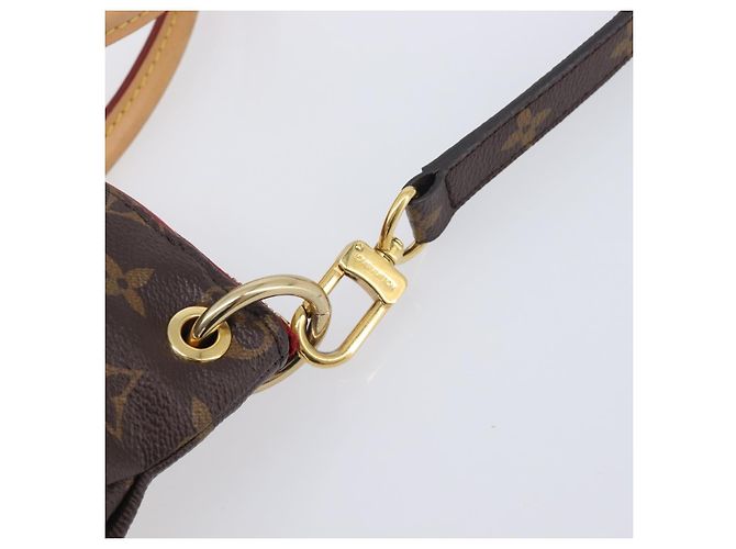 LOUIS VUITTON Monogram Pallas MM Hand Bag 2way Red M41175 LV - vista 13