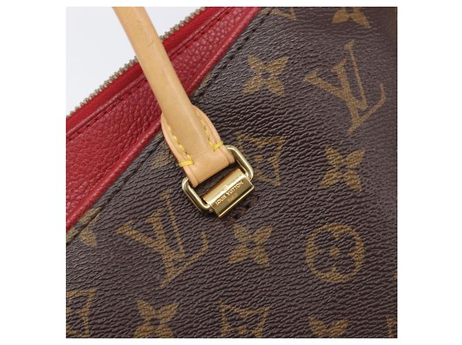 LOUIS VUITTON Monogram Pallas MM Hand Bag 2way Red M41175 LV - vista 20