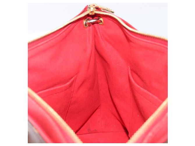 LOUIS VUITTON Monogram Pallas MM Hand Bag 2way Red M41175 LV - vista 24