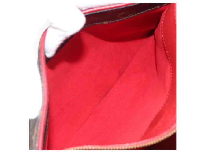 LOUIS VUITTON Monogram Pallas MM Hand Bag 2way Red M41175 LV - vista 28