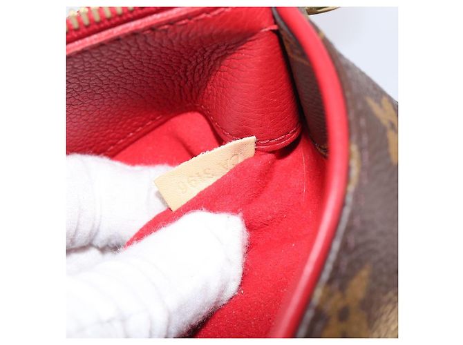 LOUIS VUITTON Monogram Pallas MM Hand Bag 2way Red M41175 LV - vista 29