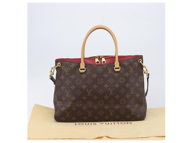 LOUIS VUITTON Monogram Pallas MM Hand Bag 2way Red M41175 LV - vista 31