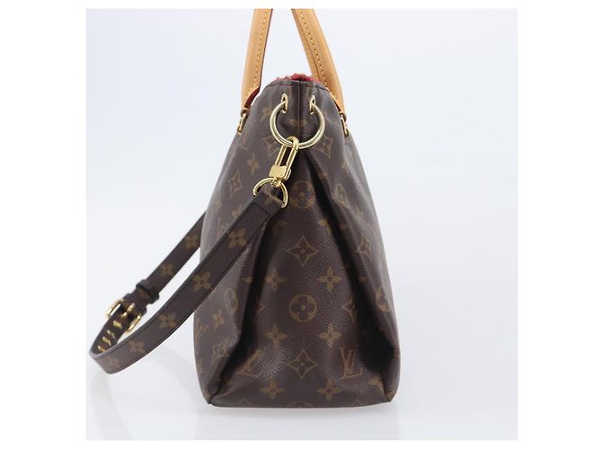 LOUIS VUITTON Monogram Pallas MM Hand Bag 2way Red M41175 LV - vista 4