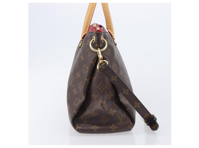 LOUIS VUITTON Monogram Pallas MM Hand Bag 2way Red M41175 LV - vista 5