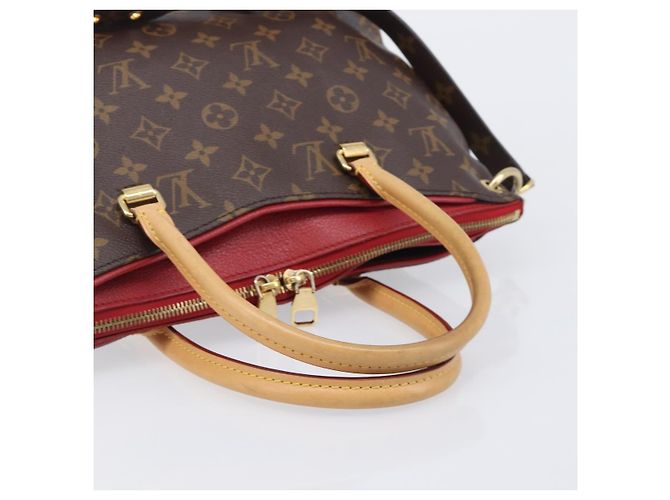 LOUIS VUITTON Monogram Pallas MM Hand Bag 2way Red M41175 LV - vista 8