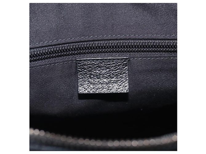 GUCCI GG Canvas Shoulder Bag Black Silver 92551 - vista 16