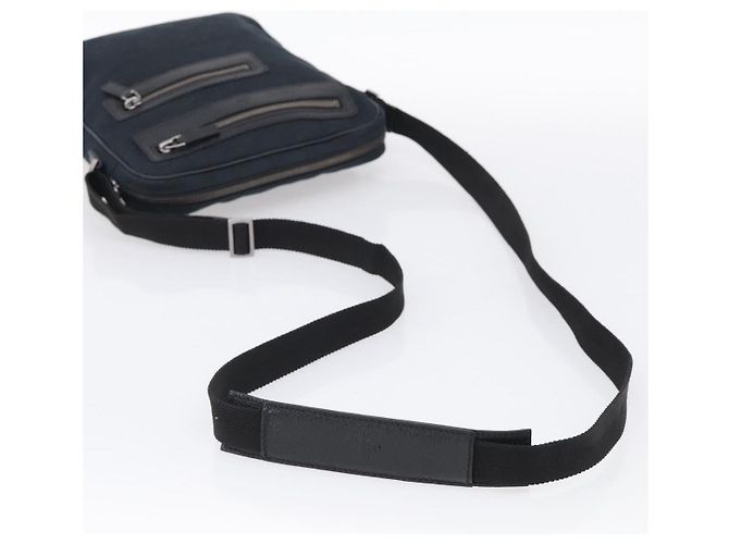 GUCCI GG Canvas Shoulder Bag Black Silver 92551 - vista 7
