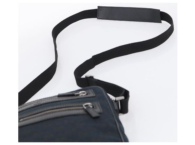 GUCCI GG Canvas Shoulder Bag Black Silver 92551 - vista 8