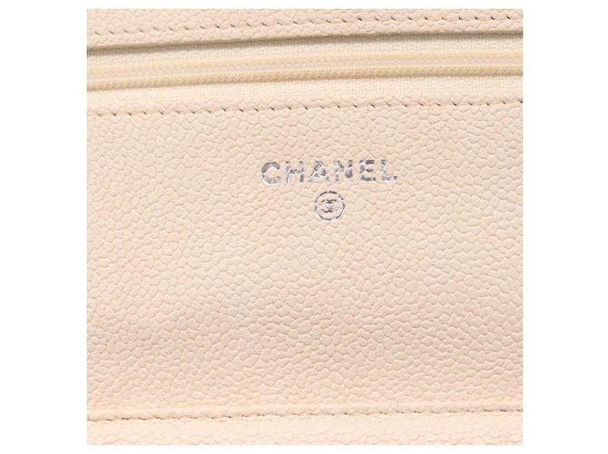 CHANEL Chain Shoulder Bag Canvas Navy Silver CC - vista 22