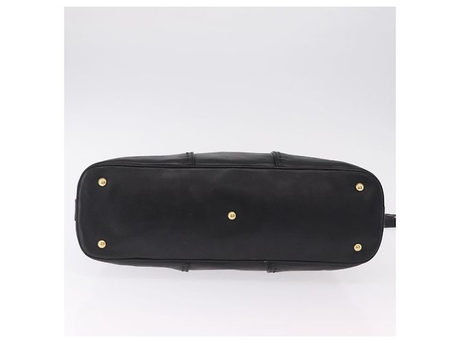 Autre Marque Saint Laurent Muse Hand Bag Leather Black Gold Tone 156464 - vista 11