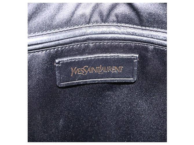 Autre Marque Saint Laurent Muse Hand Bag Leather Black Gold Tone 156464 - vista 21