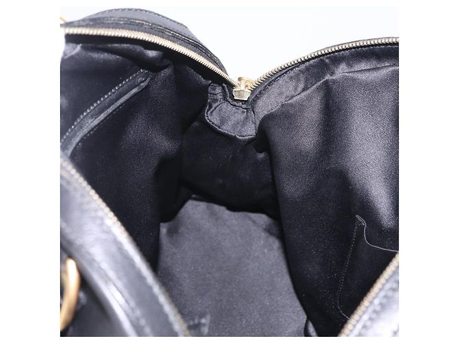 Autre Marque Saint Laurent Muse Hand Bag Leather Black Gold Tone 156464 - vista 23