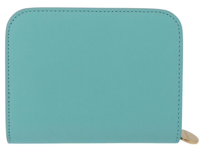 Tiffany & Co. Compact Wallet Leather Light Blue Gold - vista 3