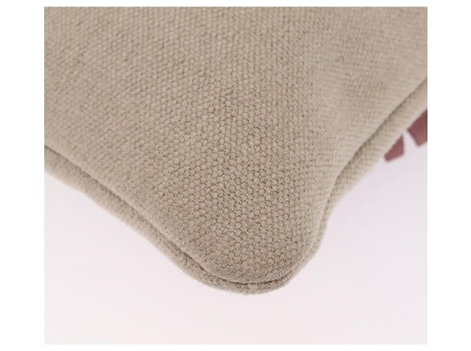 Autre Marque Saint Laurent Kahala Tote Bag Canvas Beige Silver - vista 14