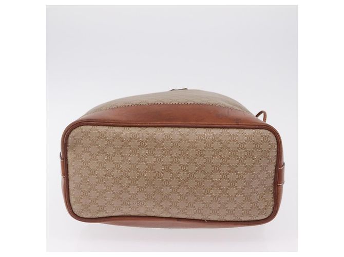Céline CELINE Macadam Canvas Shoulder Bag PVC Beige Gold - vista 11