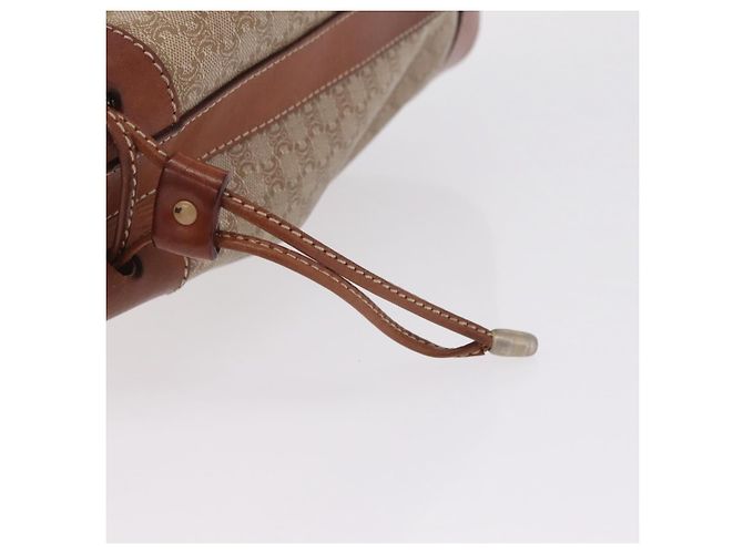 Céline CELINE Macadam Canvas Shoulder Bag PVC Beige Gold - vista 17
