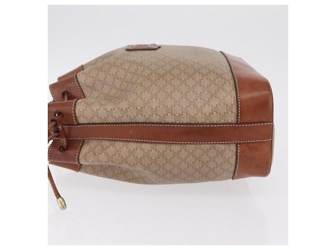 Céline CELINE Macadam Canvas Shoulder Bag PVC Beige Gold - vista 5