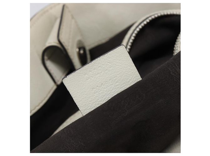 GUCCI GG Canvas Web Sherry Line Tote Bag Beige Silver 232970 - vista 23