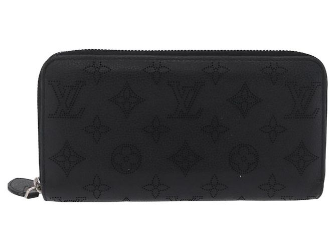 LOUIS VUITTON Monogram Mahina Zippy Long Wallet Black M61867 LV - vista 2