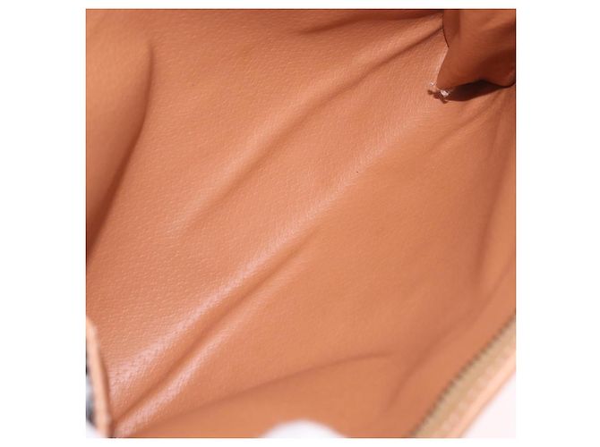 Céline CELINE Macadam Canvas Clutch Bag PVC Leather Brown Gold - vista 16