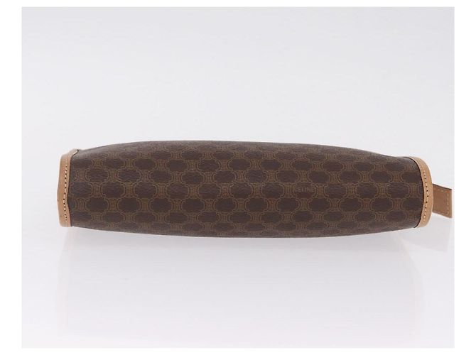 Céline CELINE Macadam Canvas Clutch Bag PVC Leather Brown Gold - vista 7