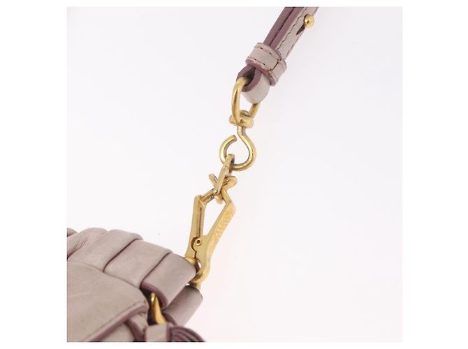 Miu Miu Shoulder Bag Vitellolux Pink Gold - vista 11