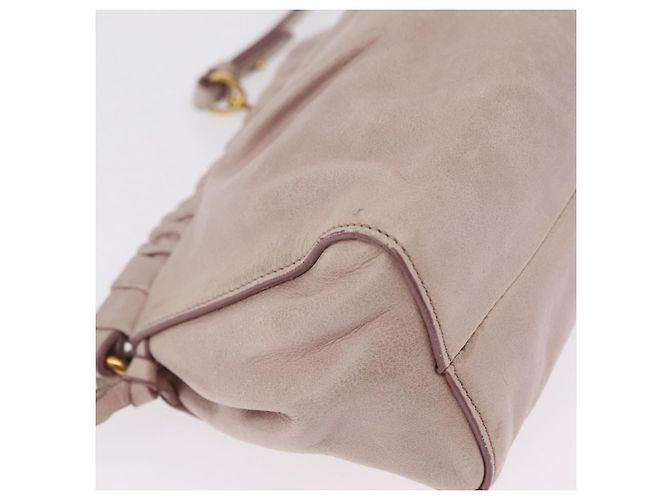 Miu Miu Shoulder Bag Vitellolux Pink Gold - vista 13