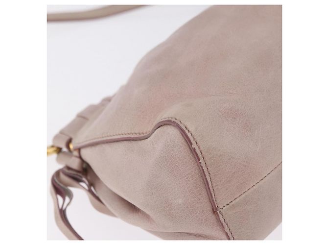 Miu Miu Shoulder Bag Vitellolux Pink Gold - vista 15