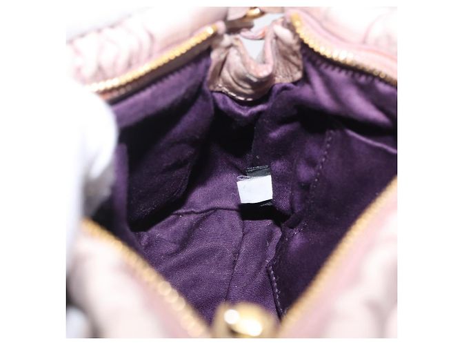 Miu Miu Shoulder Bag Vitellolux Pink Gold - vista 22