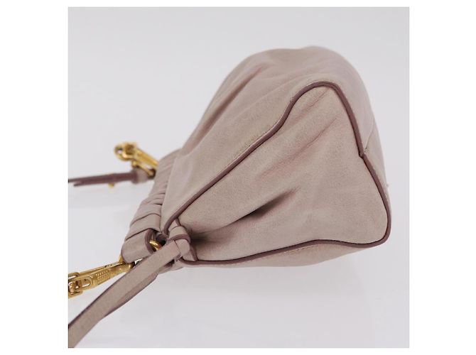Miu Miu Shoulder Bag Vitellolux Pink Gold - vista 6