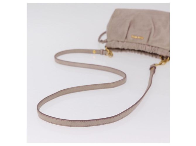 Miu Miu Shoulder Bag Vitellolux Pink Gold - vista 8