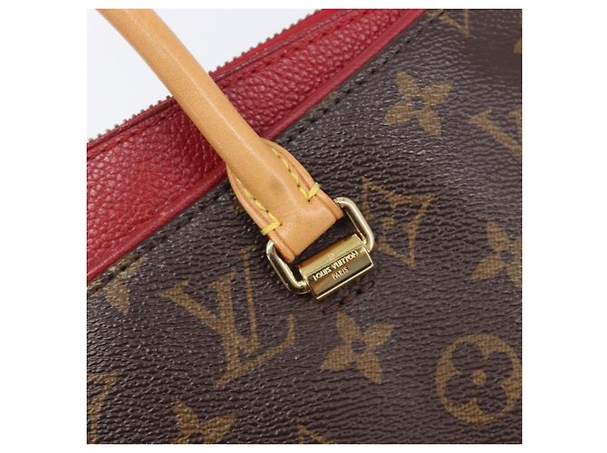 LOUIS VUITTON Monogram Pallas MM Hand Bag 2way Red M41175 LV - vista 17