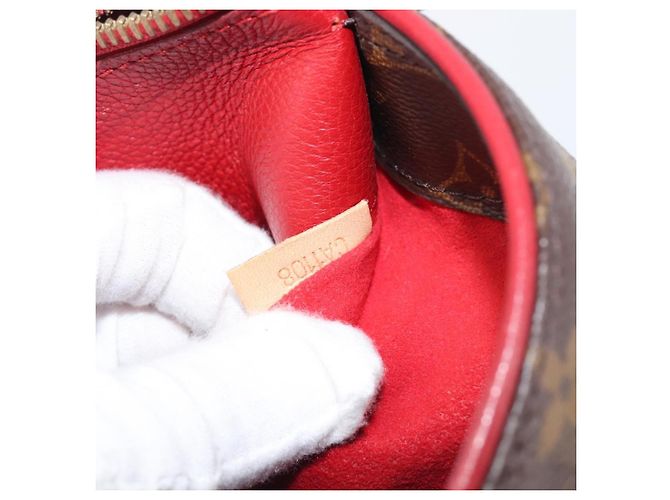 LOUIS VUITTON Monogram Pallas MM Hand Bag 2way Red M41175 LV - vista 26