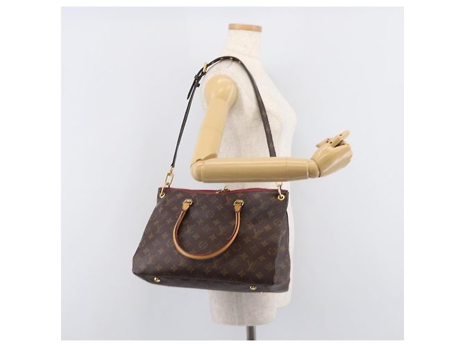 LOUIS VUITTON Monogram Pallas MM Hand Bag 2way Red M41175 LV - vista 27