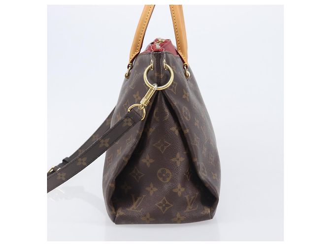 LOUIS VUITTON Monogram Pallas MM Hand Bag 2way Red M41175 LV - vista 4