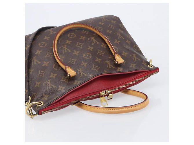 LOUIS VUITTON Monogram Pallas MM Hand Bag 2way Red M41175 LV - vista 6