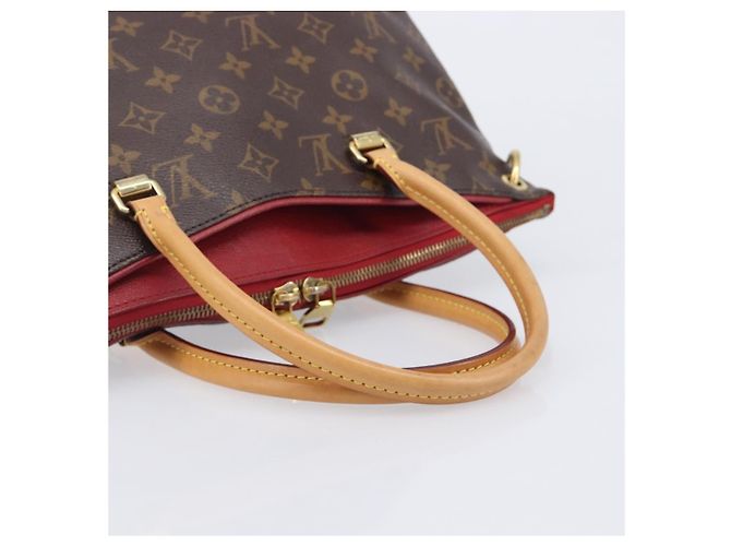 LOUIS VUITTON Monogram Pallas MM Hand Bag 2way Red M41175 LV - vista 7