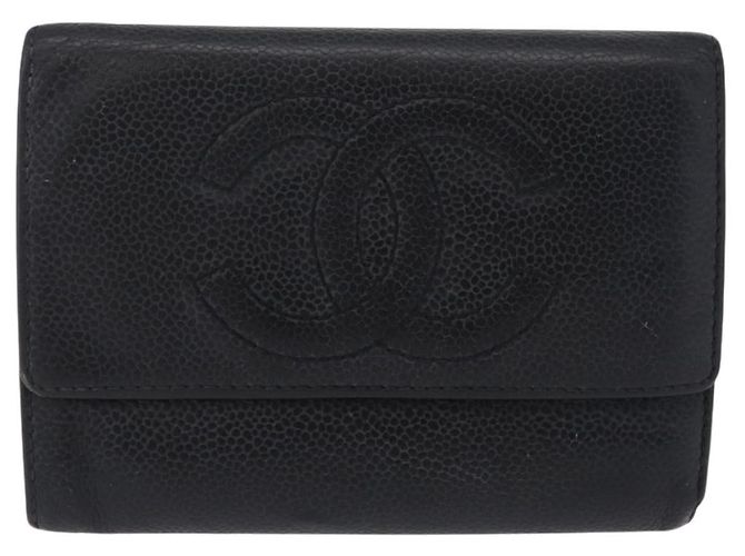 CHANEL Wallet Caviar Skin Black CC - vista 2