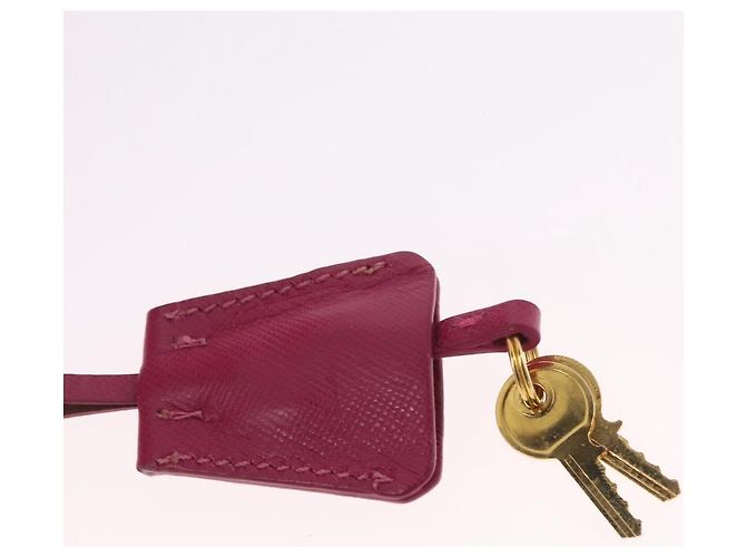 PRADA Schultertasche mit Kette Nylon Pink Gold - Ansicht 18