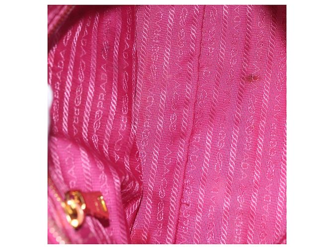 PRADA Schultertasche mit Kette Nylon Pink Gold - Ansicht 24