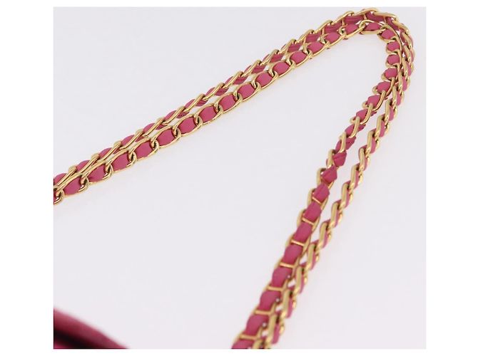 PRADA Schultertasche mit Kette Nylon Pink Gold - Ansicht 8