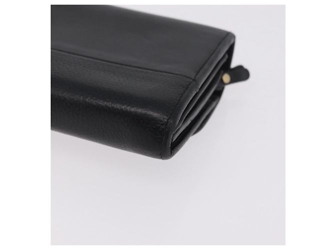 Chloé Chloe Indie Long Wallet Leather Black Gold Tone - vista 12